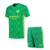 Officiële Voetbalshirt + Korte Broek Doelman Manchester City Thuis 2023-24 - Kids